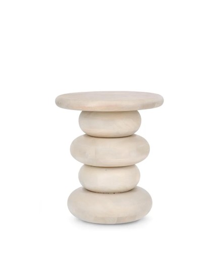 Mesa auxiliar mango blanco roto - Mueble moderno y elegante | Tapidecor