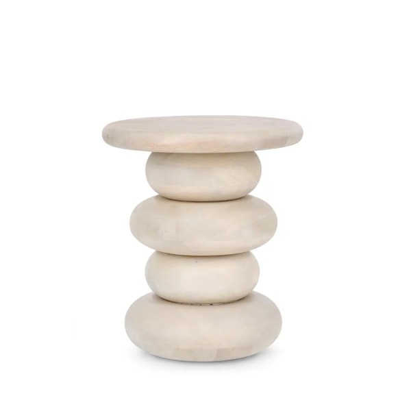 Mesa auxiliar mango blanco roto - Mueble moderno y elegante | Tapidecor