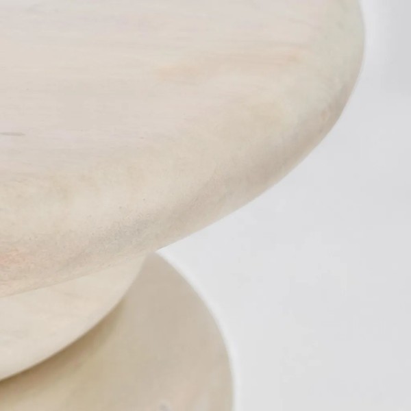 Mesa auxiliar mango blanco roto - Mueble moderno y elegante | Tapidecor