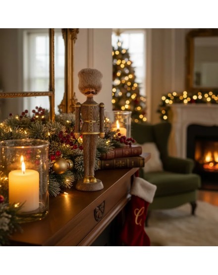 Cascanueces Piel Gorro Lentejuela - Tapidecor | Decoración Navideña 2