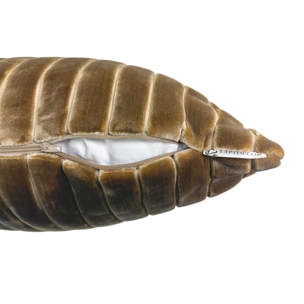 Cojín camel pana ancha mullida 45x45 Relleno Premium incluido