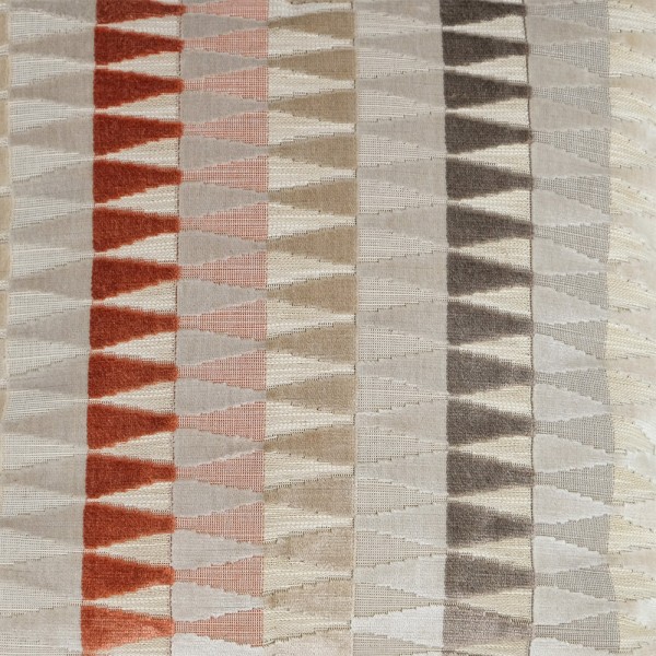 Cojín cuadrado cama sofá geométrico naranja beige relleno pluma fleco arena 50x50