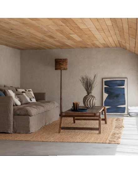 CUADRO ACRILICO LIENZO NEGRO /MARRON 82.5X4.5X122.5 2