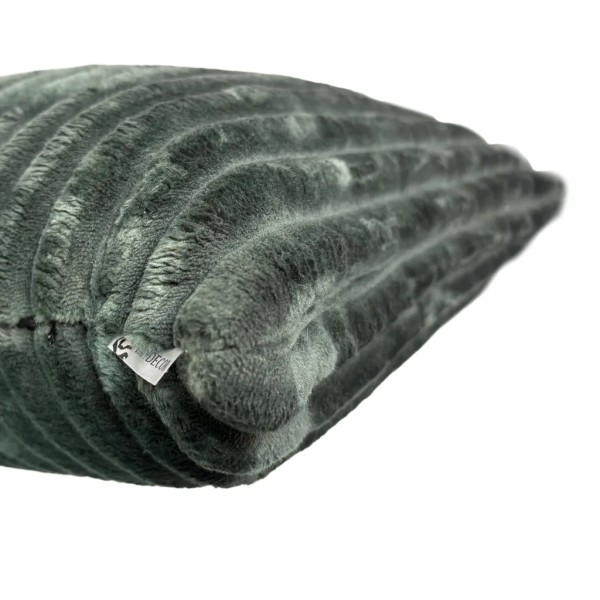 Cojín verde bosque pana ancha mullida 50x50 Relleno Premium incluido