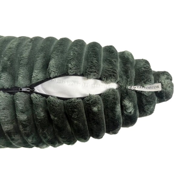 Cojín verde bosque pana ancha mullida 50x50 Relleno Premium incluido