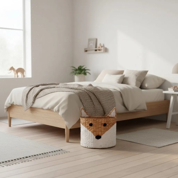 CESTO INFANTIL FIBRA NATURAL DECORACION 30x30x80