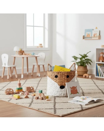 Cesto infantil fibra natural decoración | Tapidecor 2