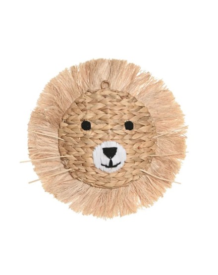 Decoración pared infantil de rafia natural | Tapidecor