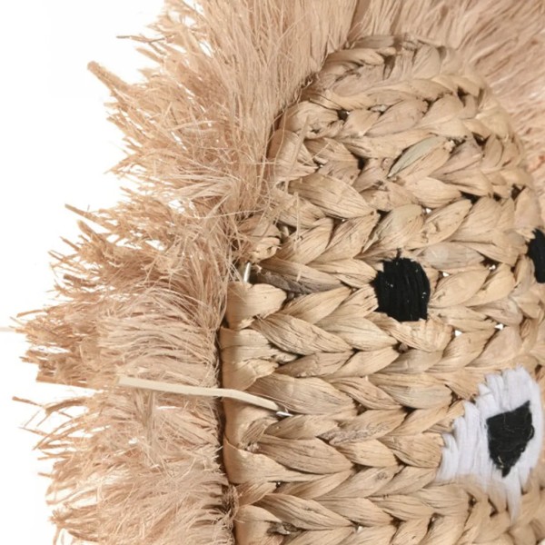 Decoración pared infantil de rafia natural | Tapidecor