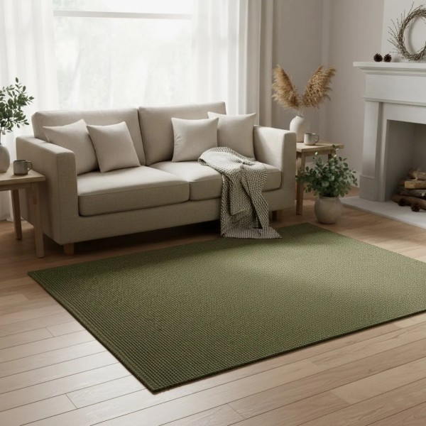 Alfombra algodón kaki 130x70 | Tapidecor