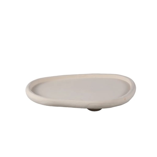 Bandeja de cemento ecológico beige artesanal | Tapidecor