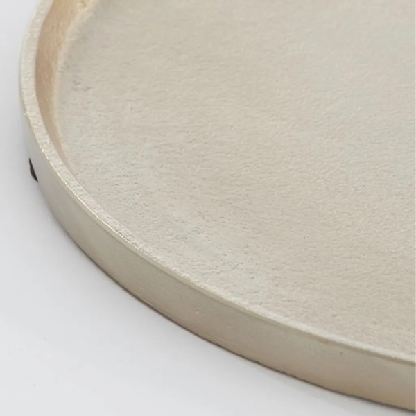 Bandeja metálica dorada decorativa 60 cm | Tapidecor