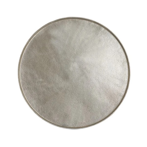 Bandeja metálica dorada decorativa 60 cm | Tapidecor