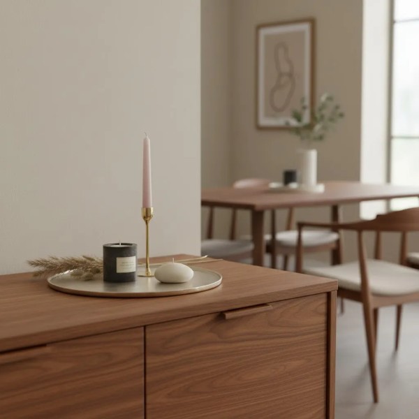 Bandeja metálica dorada decorativa 60 cm | Tapidecor