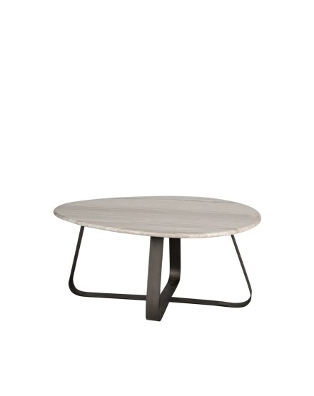Mesa de centro mármol blanco orgánica 80 cm | Tapidecor