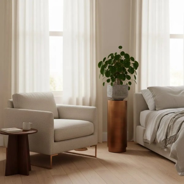 Large round metal bronze material Ø35X100