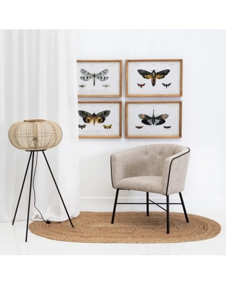 ALFOMBRA NATURAL YUTE OVALADA 180 X 120 CM 2