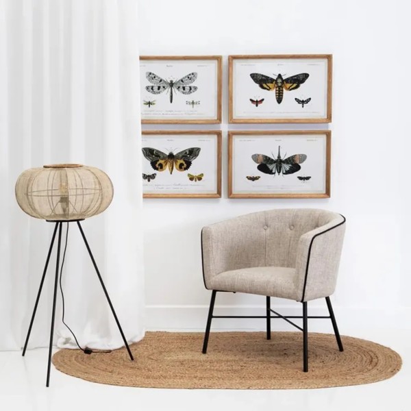 Alfombra de yute ovalada natural 180x120 | Tapidecor