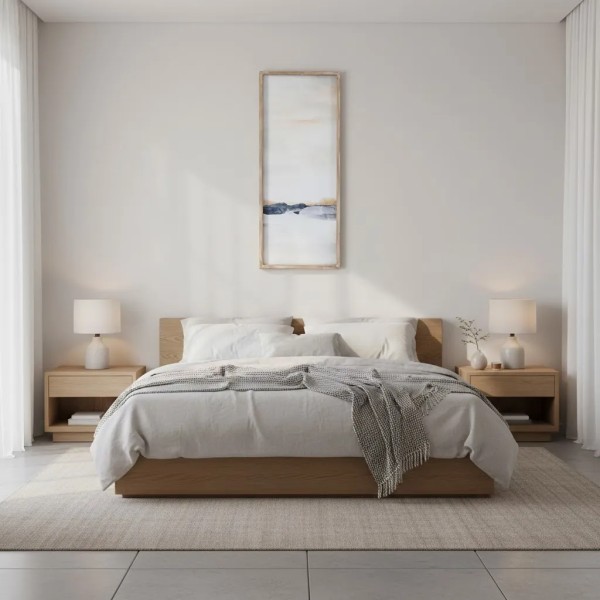 Cornice in vetro abete astratto 40x2,5x100