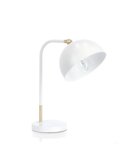 Lampada da tavolo Glasgow Bianco 32.5x20x41
