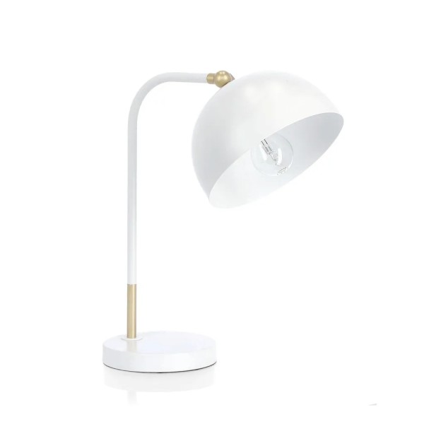 Lampada da tavolo Glasgow Bianco 32.5x20x41