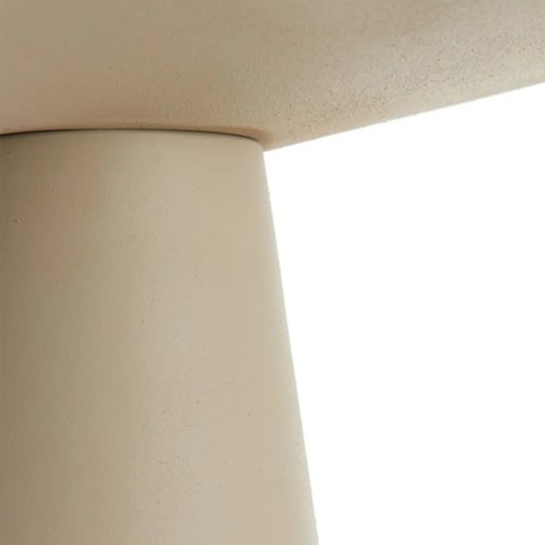 Mesa auxiliar metal taupe 45x45 cm | Tapidecor