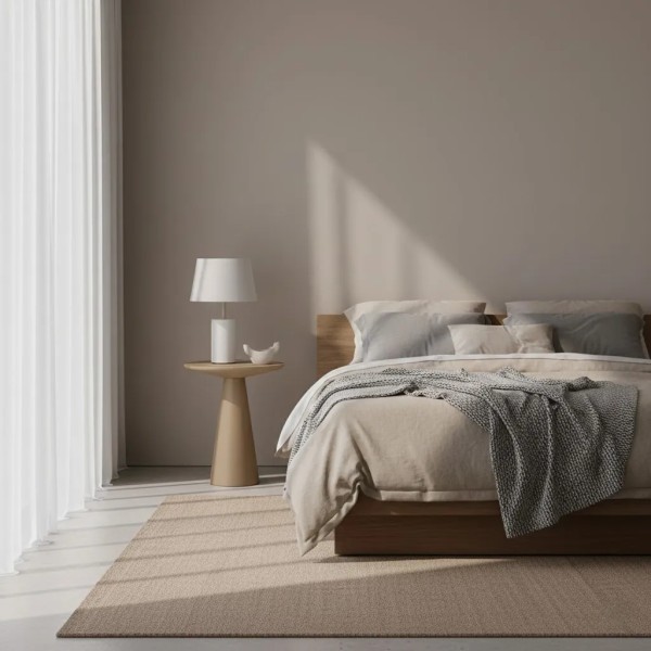 Mesa auxiliar metal taupe 45x45 cm | Tapidecor