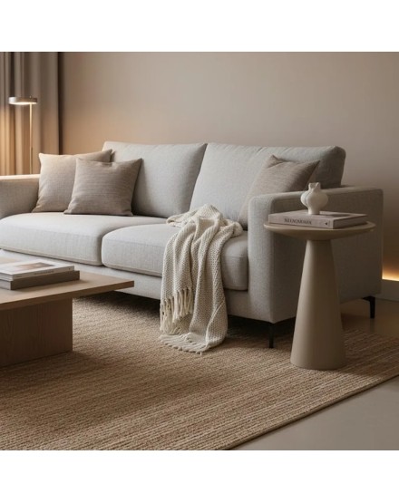 Mesa auxiliar metal taupe 45x45 cm | Tapidecor 2