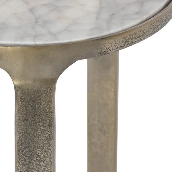 Set 2 oval marble auxiliary table 55x39x56