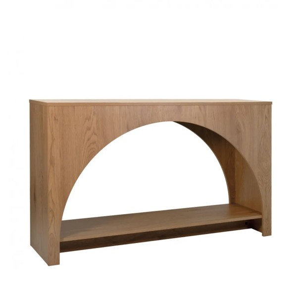 Consola madera con arco natural 120 cm | Tapidecor