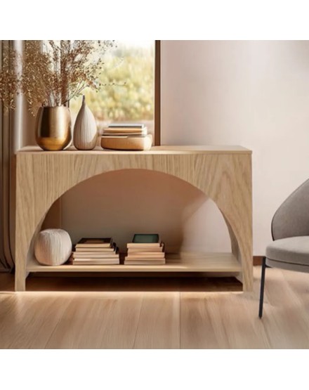 Consola madera con arco natural 120 cm | Tapidecor 2
