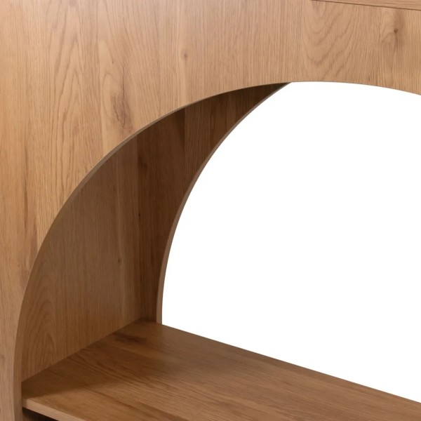Consola madera con arco natural 120 cm | Tapidecor