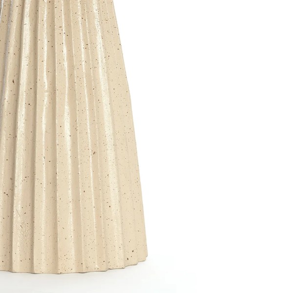 Mesa auxiliar metal arena ranurada y punteada  45x45x56 CM