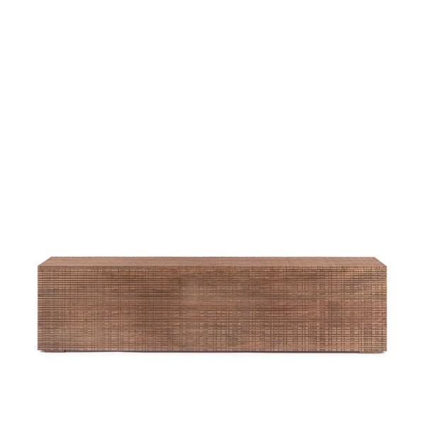 Table auxiliaire / Banc rectangulaire Coups de bois 140x30x35 cm