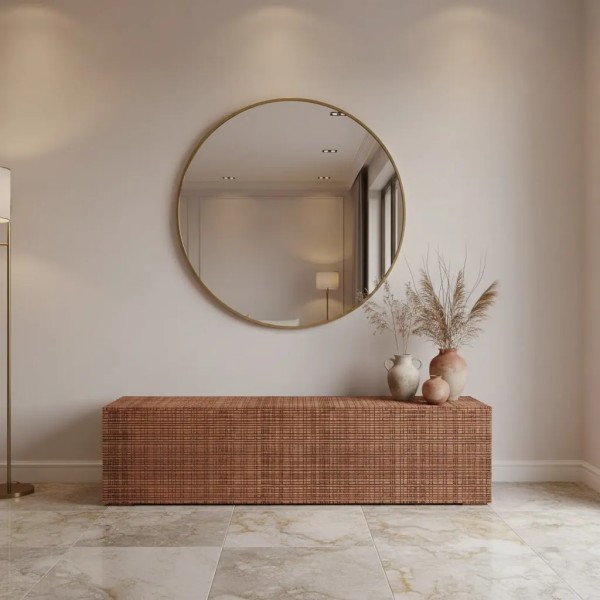 Table auxiliaire / Banc rectangulaire Coups de bois 140x30x35 cm