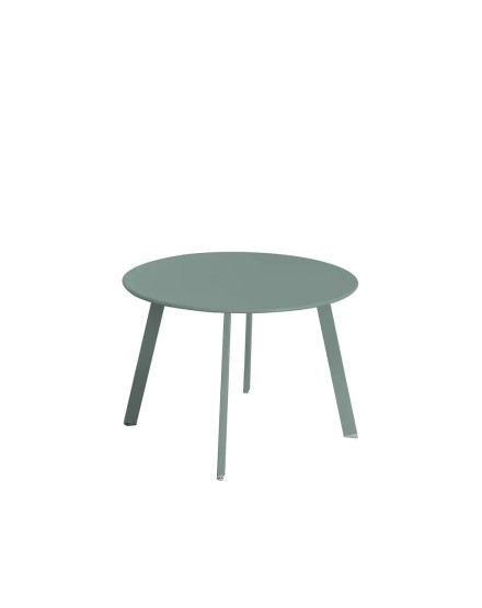 Meta título: Mesa auxiliar de acero salvia interior y exterior | Tapidecor