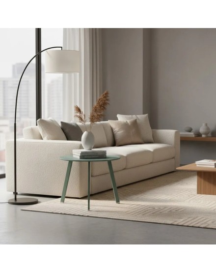 Meta título: Mesa auxiliar de acero salvia interior y exterior | Tapidecor 2