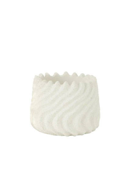 2 Pentola di cemento grigia di 2 13.5X13.5X10.5 2