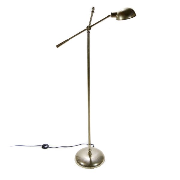 LAMPARA DE PIE NQUEL BRILLO ARTICULADA 67X143