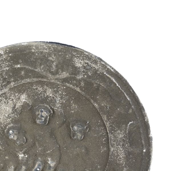 PLATO PIEDRA MARRON ENVEJECIDO DIAM 30CM