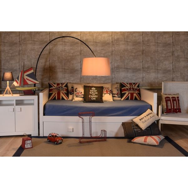 LETRA DECORATIVA METAL FORMA L ROJA 45X6X47