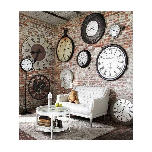 Reloj de pared decorativo para salón y hogar en estilo elegante