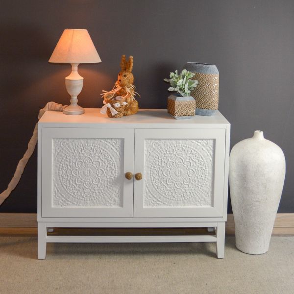 CONEJO DE PAJA CON MACETERO 