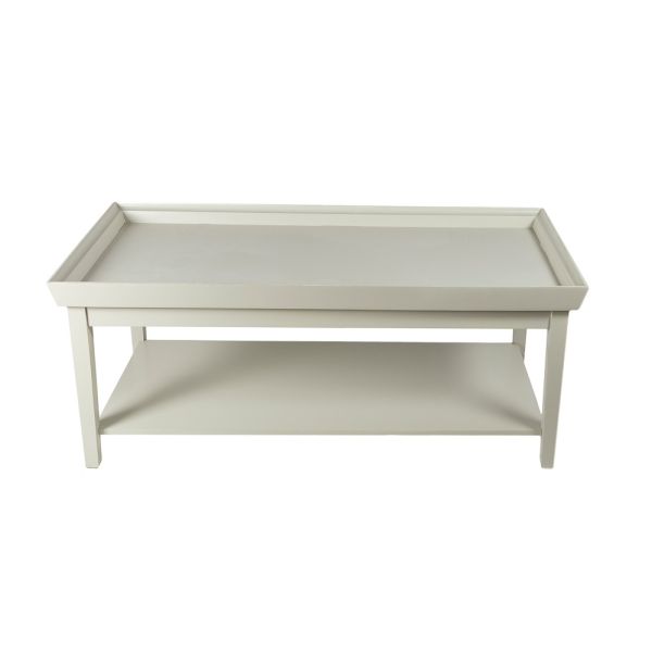 MESA AUXILIAR DE CENTRO RECTAGULAR BLANCA 122X60X50