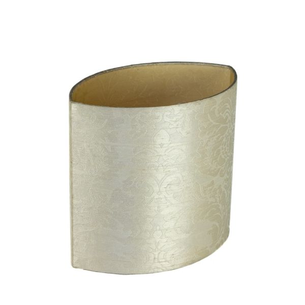 PANTALLA LAMPARA DE MESA CONIC A 36X30 DAMASCO BLANCO ROTO