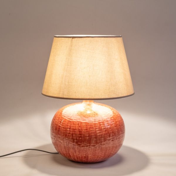 LAMPARA CERAMICA BOLA CORAL BOLA 28X28X30