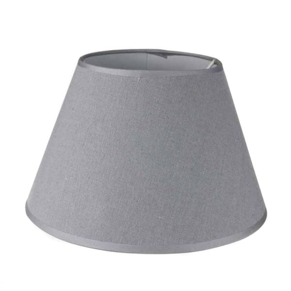 PANTALLA 40 REDONDA LINO GRIS 40X16X25