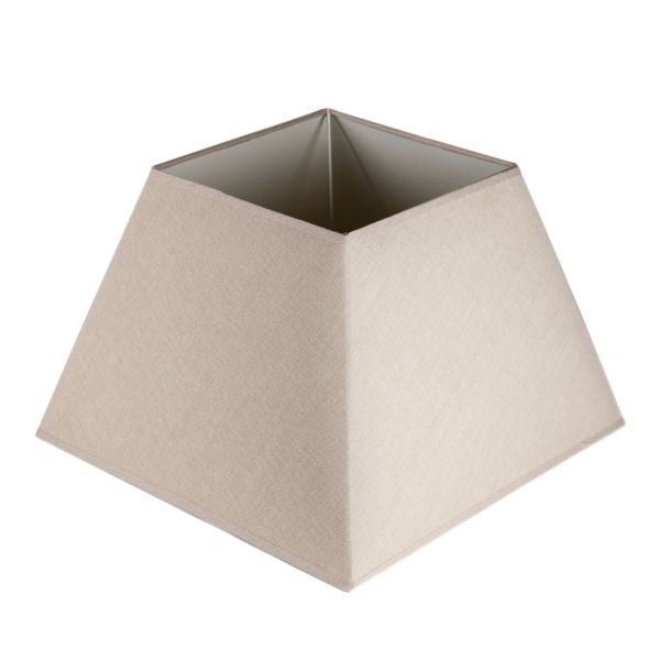 PANTALLA CUADRADA 40X40 LINO TOPO 40,5X23,5X28