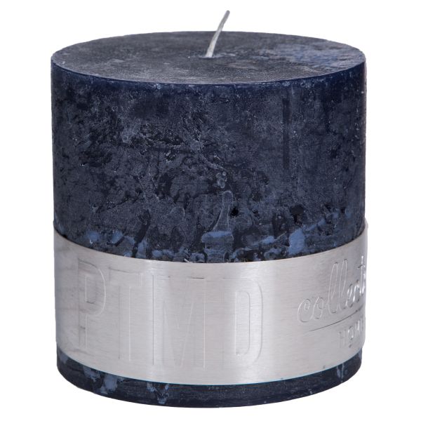 RUSTIC NIGHT BLUE BLOCK CANDLE