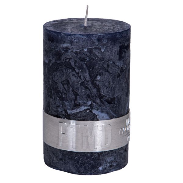 RUSTIC NIGHT BLUE PILLAR CANDLE